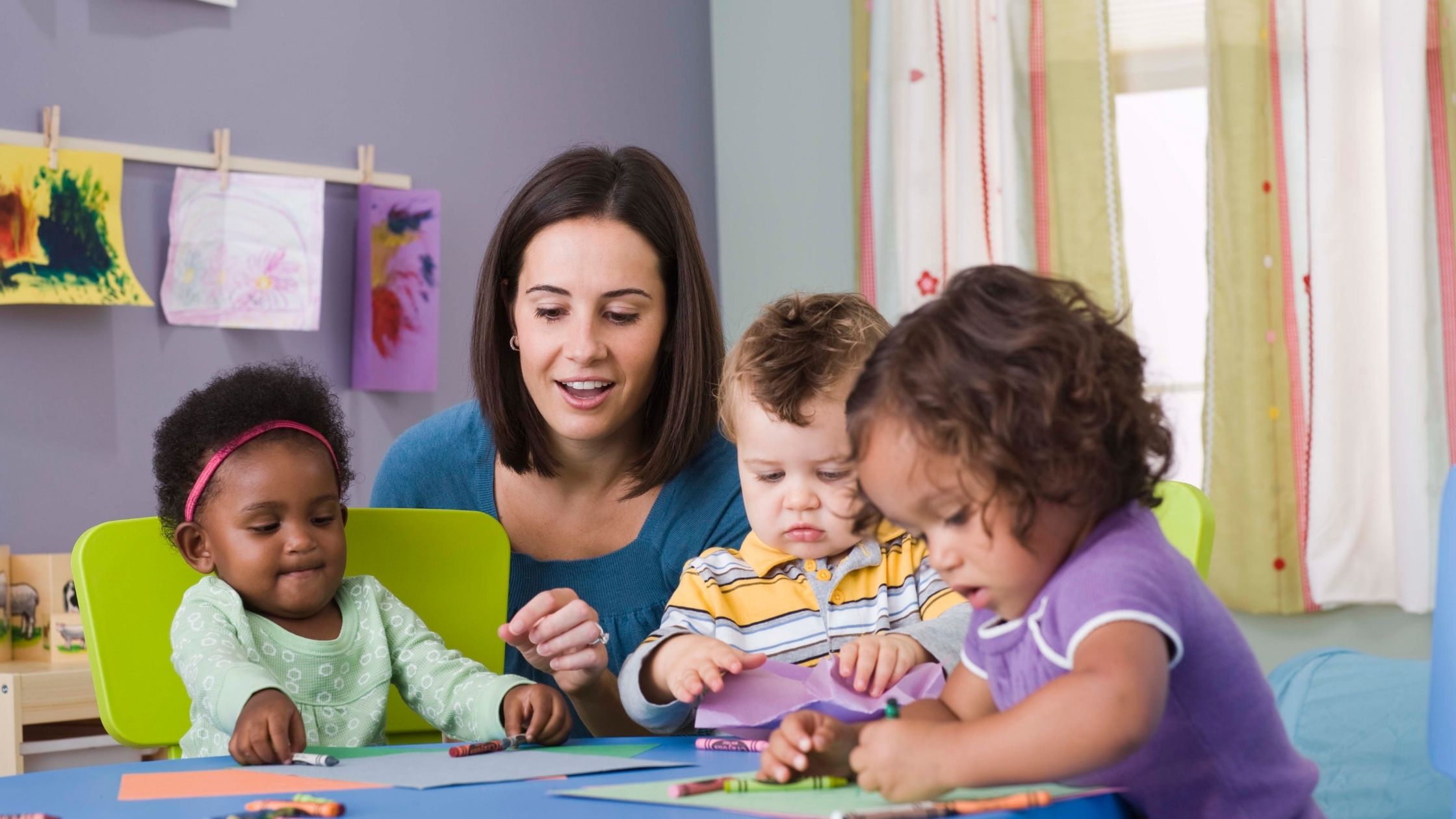 a housewife runs a daycare center at home