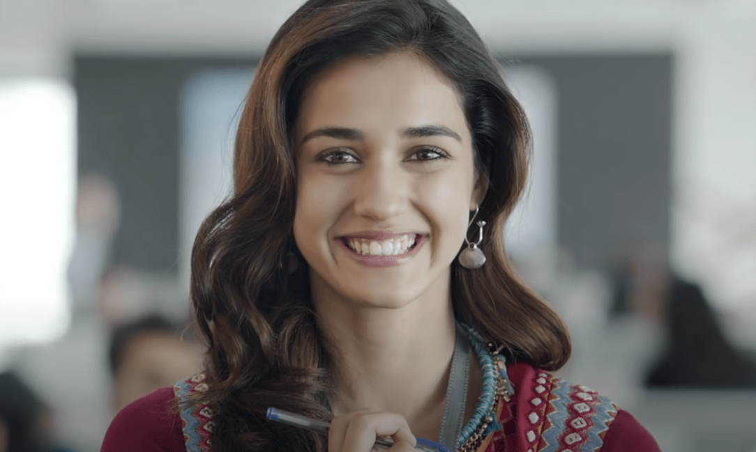 Disha Patani with a blushing face