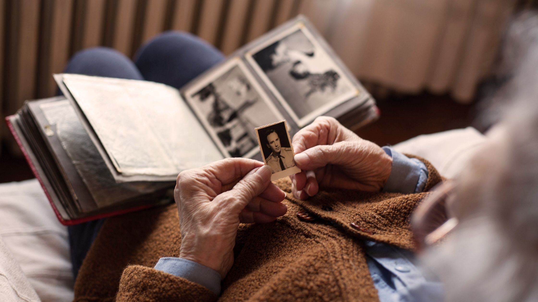 a photo collage is one of the memorable gifts for old ladies