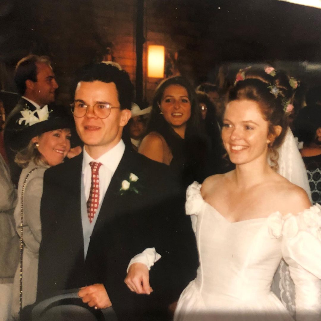 Nicola Elizabeth Frost and Dominic Holland on the wedding day