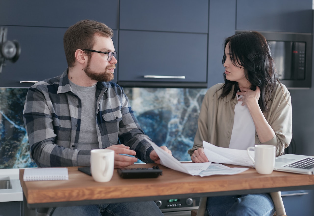 Relationship Couple Arguing About their Finance